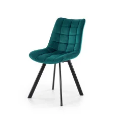 CHAIR K 332, TURQUOISE / BLACK